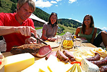 Make sure you stop off at a mountain hut to try out the delicious regional food