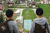 On the ski jump in Ramsau